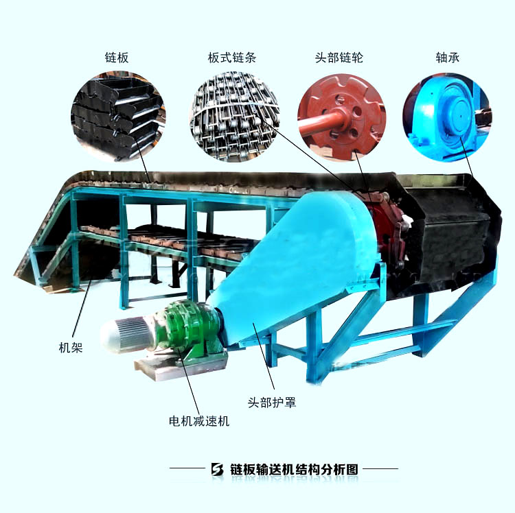 重型板式给料机 矿石矿用送料输送设备链板喂料机 多型号可选